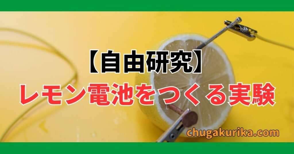 【自由研究】レモン電池をつくる実験